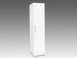 Harmony Angel White High Gloss 1 Door Single Wardrobe Flat Packed