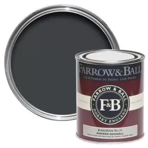 Farrow & Ball Modern Railings No. 31 Eggshell Paint, 0.75L