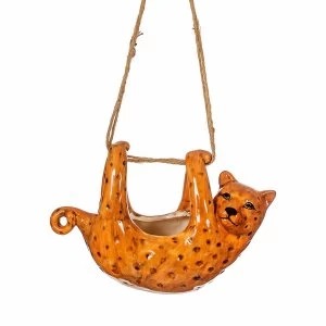 Sass & Belle Leopard Hanging Planter