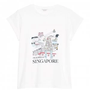 Jack Wills Forstal Singapore T-Shirt - White