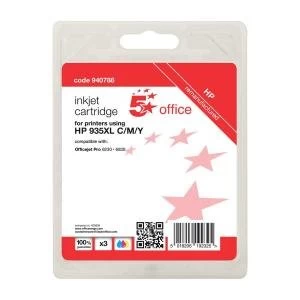 5 Star Office HP 935XL Tri Colour Ink Cartridge