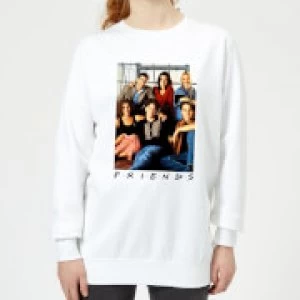 Friends Group Photo Womens Sweatshirt - White - S