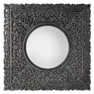 Farley Round Mirror, 120cm Grey