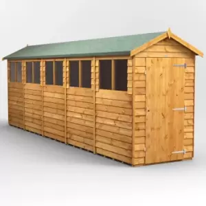 20X4 Power Overlap Apex Shed