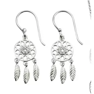 Beginnings Sterling Silver Dream Catcher Earrings E5745C