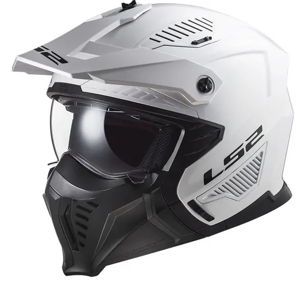 LS2 OF606 Drifter Solid White 06 Multi Helmet Size 2XL