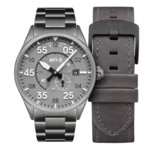 AVI-8 AV-4073-44 Spitfire Type 300 Automatic Grey Wristwatch