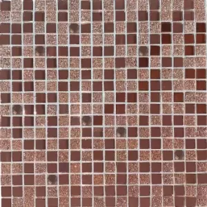 House of Mosaics Disco Copper Self Adhesive 0.09m2 Mosaic Tile