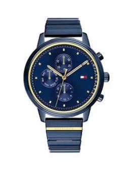 Tommy Hilfiger Blake Blue Stainless Steel Bracelet Blue Dial Ladies Watch