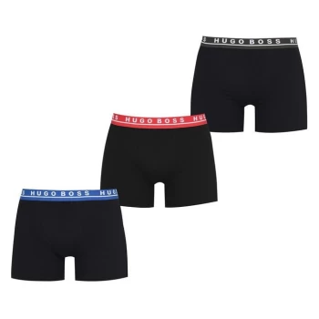 Hugo Boss 3 Pack Boxer Briefs Blue/Grey/Red Size L Men