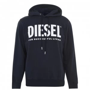 Diesel Text Logo OTH Hoodie - Navy 81E