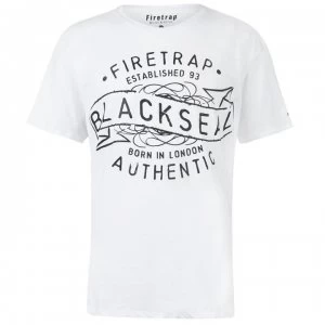 Firetrap Blackseal XL Cypher T Shirt - White