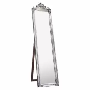 Crossland Grove Detling Wood Cheval Mirror Silver - 1790 X 455mm