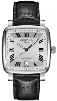 Certina Watch DS Podium Square Quartz - Silver