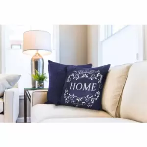 Emma Barclay Pair Amor Home Cushion Cover Navy