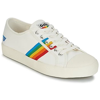 Gola Classics White and Multi 'Coaster Rainbow' Ladies Plimsolls - 3 - off white