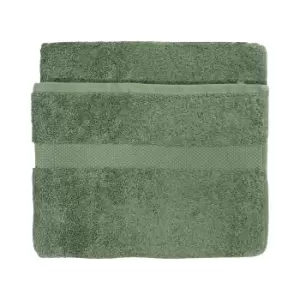 Loft Combed Cotton Hand Towel Eucalyptus