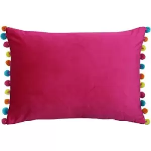 Paoletti Fiesta Rectangle Cushion Cover (35 x 50cm) (Hot Pink/Multi)