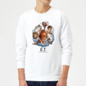 ET Painted Portrait Sweatshirt - White - XL