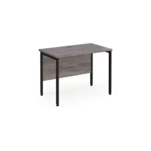 Dams Maestro 25 Straight Desk 1000mm x 600mm - Black H-frame Leg, Beech Top