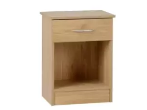 Seconique Bellingham Oak 1 Drawer Bedside Cabinet