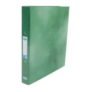 Elba Classy A4 Ring Binder 2 O-Ring 25mm Laminated Gloss Finish Green Single