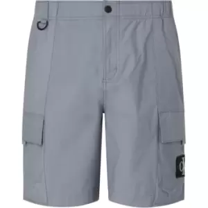 Calvin Klein Jeans Washed Cargo Woven Short - Grey