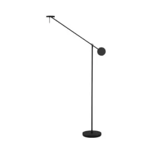 Grok Invisible - LED Floor Lamp Matt Black Touch Dimmer 765lm 2700K