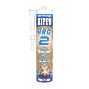 Hippo Pro2 Sealant & Adhesive 310ml Cartridge White