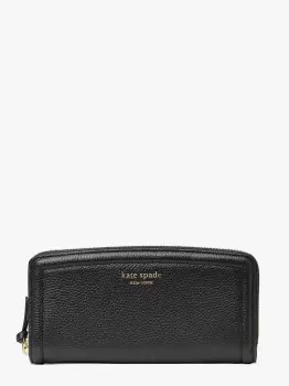 Kate Spade Knott Slim Continental Wallet, Black, One Size