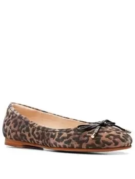 Clarks Grace Lily Shoes - Leopard Print, Leopard, Size 3, Women