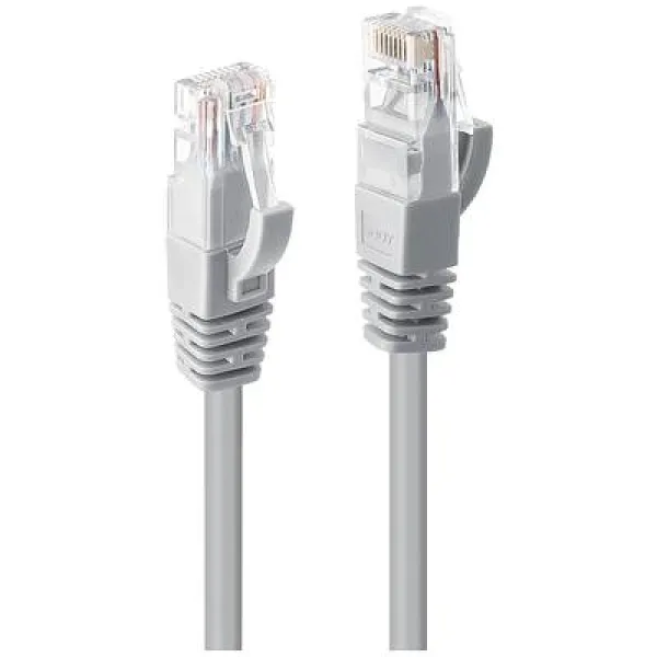 LINDY 48008 RJ45 Network cable, patch cable CAT 6 U/UTP 15m Grey