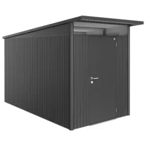 Biohort AvantGarde Metal Shed A4 Standard door 5' 9' x 12' 4'' - Dark Grey