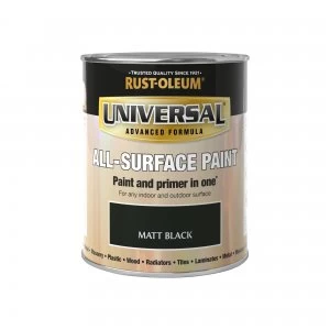 Rust-Oleum Black Matt Universal All-Surface Paint Black