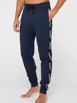 HUGO Sporty Tape Logo Lounge Pant - Dark Blue, Dark Blue, Size 2XL, Men