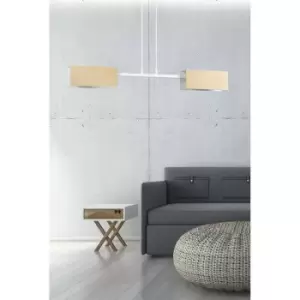 Emibig Zaper White Bar Pendant Ceiling Light 2x E27