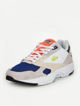 Lacoste Storm 96 LL 0120 1 SFA Trainers - Grey, Size 8, Women