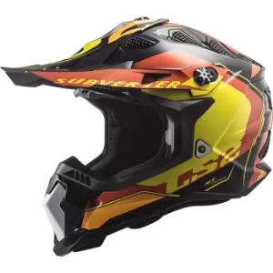 LS2 MX700 Subverter Arched Black Yellow Red L