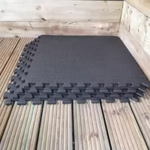 16 Piece EVA Foam Floor Protective Floor Tiles / Mats 60x60cm Each Set For Gyms, Garages, Camping, Kids Play Matting, Hot Tub Flooring Mats And Much M