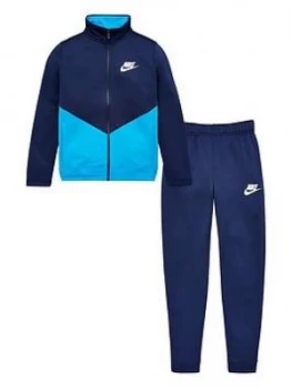 Nike Sportswear Older Boys Futura Tracksuit - Navy/Blue, Navy/Blue Size M 10-12 Years