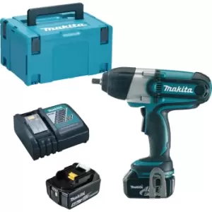 Makita DTW450 18v Cordless LXT 1/2" Drive Impact Wrench 2 x 5ah Li-ion Charger Case