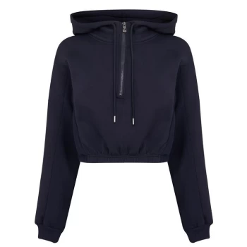 True Religion Zip Cinched Hoodie - Blue