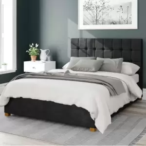 Sinatra Kimiyo Linen Ottoman Bed Charcoal