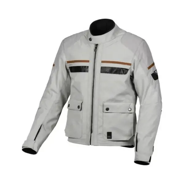 Macna Oryon waterproof Motorcycle Textile Jacket, grey, Size 2XL