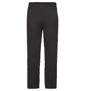 Fruit Of The Loom Mens Lightweight Jog Pant / Jogging Bottoms (2XL) (Black)