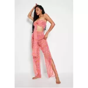 I Saw It First Orange South Beach Chevron Multiway Top And Trouser Set - Orange