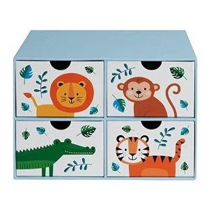 Jungle Baby Paperwrap 4 Drawer Storage Box