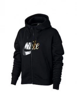 Nike NSW RALLY FZ HOODY Black Size L Women