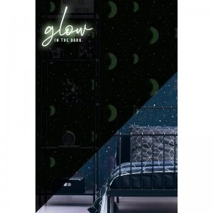 Superfresco Glow In The Dark Planetarium Blue Wallpaper