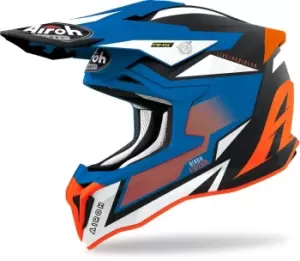 Airoh Strycker Axe Carbon Motocross Helmet, blue, Size L, blue, Size L